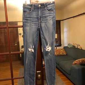 AEO Sateen Hi-Rise Jegging Super Super Stretch